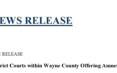 District Courts within Wayne County Offering Amnesty Program