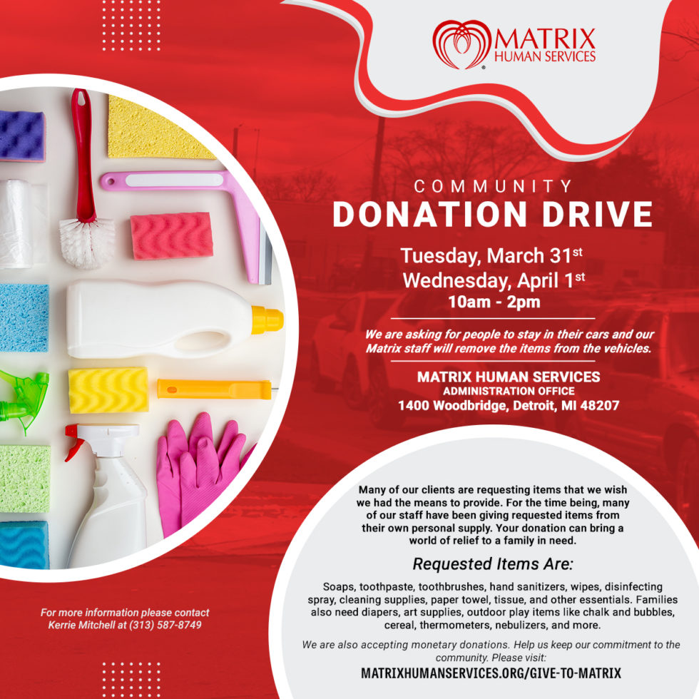 Donation Drive | Matrix Human Services