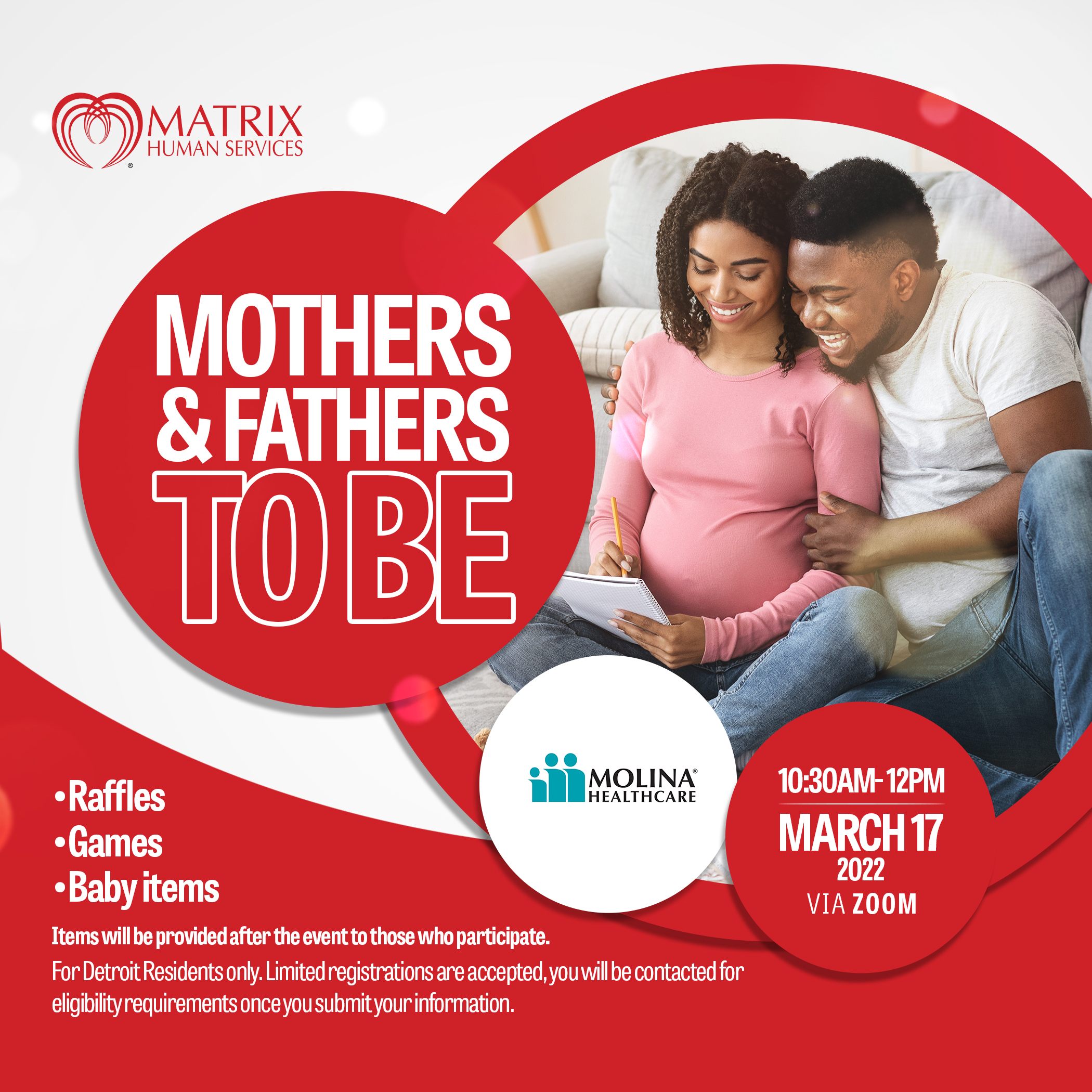 Mothers & Fathers To Be (Virtual Baby Shower) Matrix Human Services