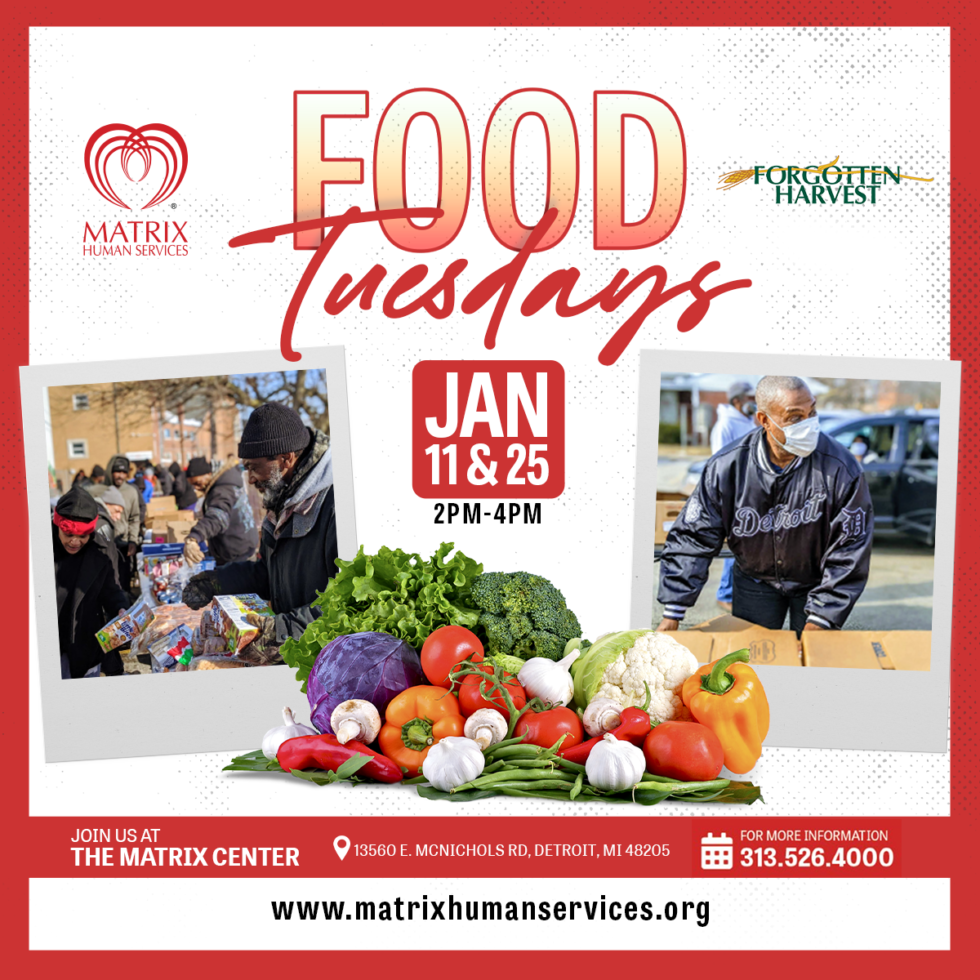 Food Tuesday Distribution with Harvest Matrix Human Services
