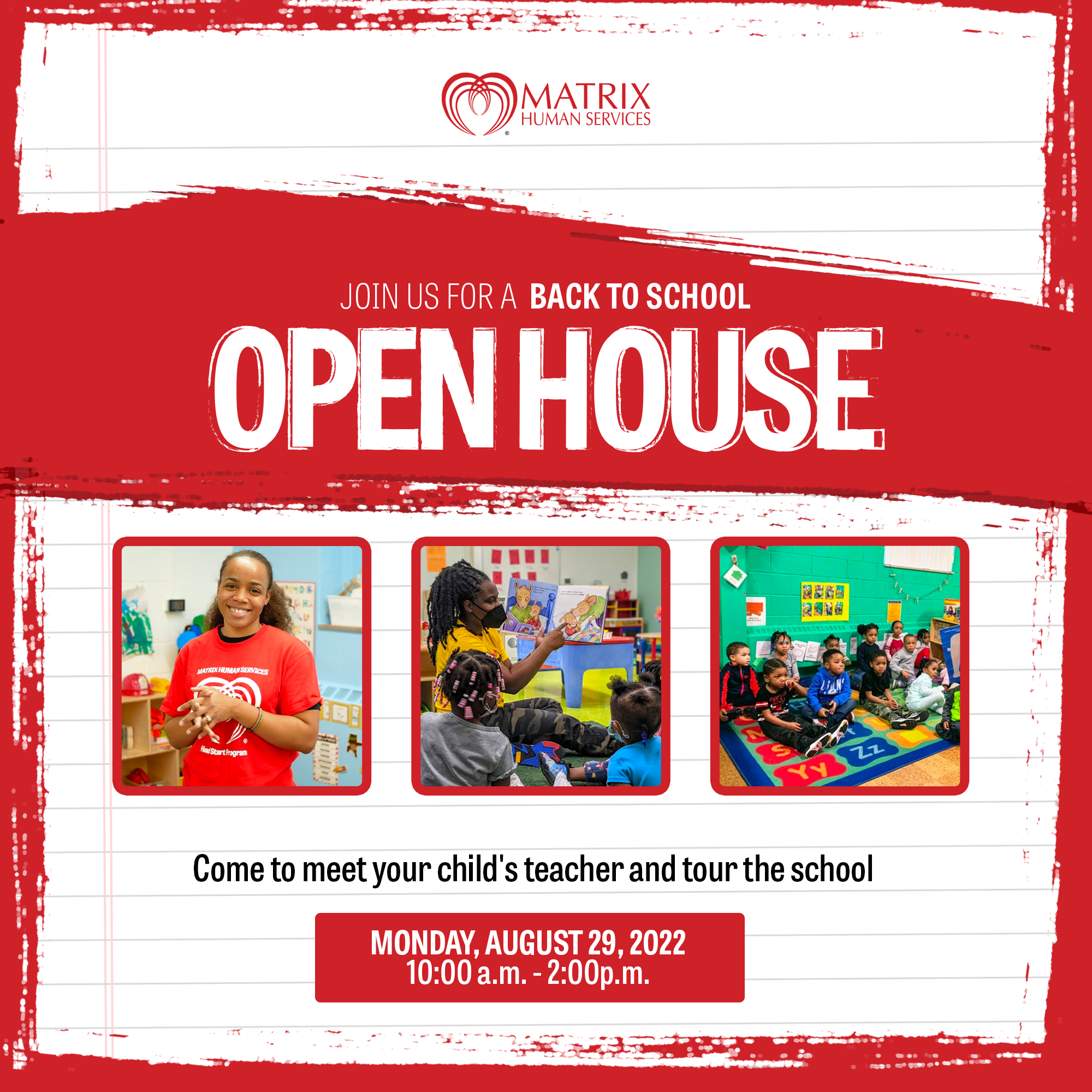 Back To School Open House Matrix Human Services